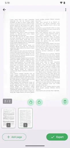 Скриншот 2 — FairScan – Simple PDF Scanner