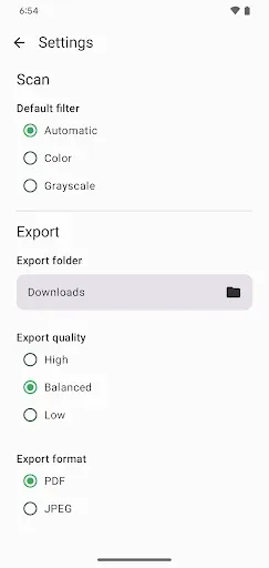 Скриншот 4 — FairScan – Simple PDF Scanner