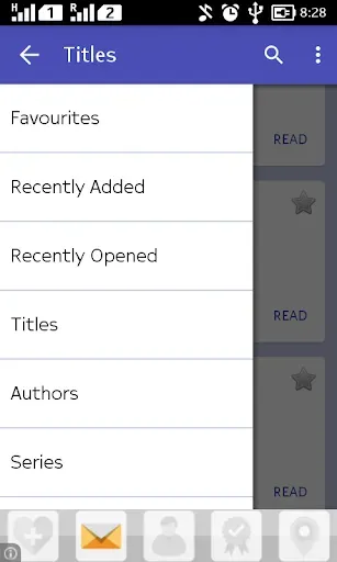 Скриншот 2 — Книжная полка FBReader