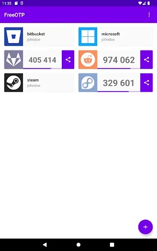 Скриншот 6 — FreeOTP Authenticator
