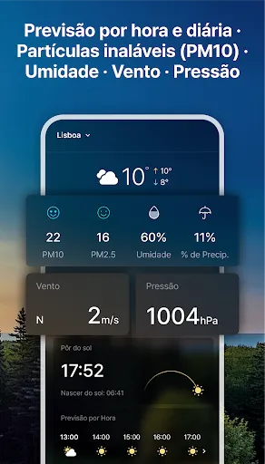 Скриншот 6 — WeatherPop Português (+alarme)