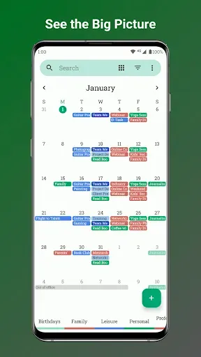 Скриншот 1 — Fossify Calendar