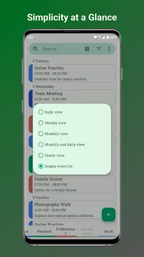 Скриншот 2 — Fossify Calendar