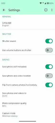 Скриншот 5 — Fossify Camera Beta