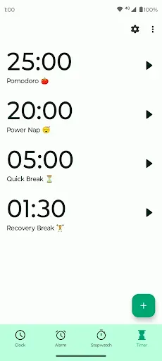Скриншот 3 — Fossify Clock Beta
