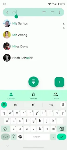 Скриншот 2 — Fossify Contacts