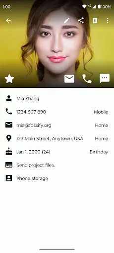 Скриншот 3 — Fossify Contacts