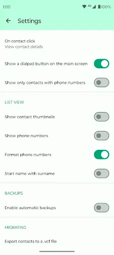 Скриншот 7 — Fossify Contacts