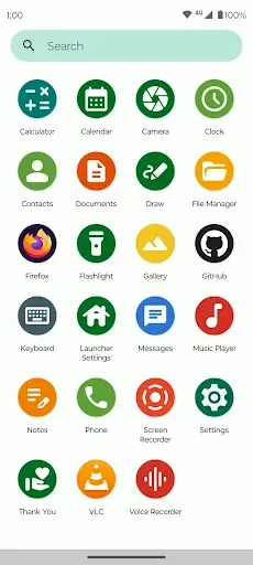 Скриншот 2 — Fossify Launcher Beta