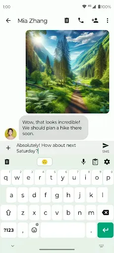 Скриншот 1 — Fossify Keyboard Beta