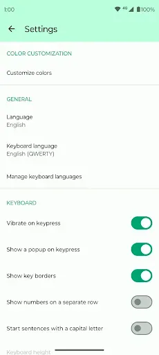 Скриншот 4 — Fossify Keyboard Beta