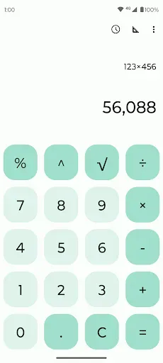 Скриншот 1 — Fossify Calculator Beta