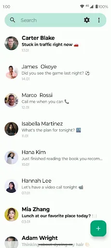 Скриншот 1 — Fossify Messages