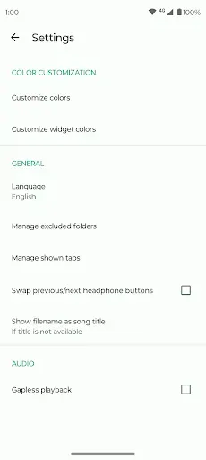 Скриншот 4 — Fossify Music Player