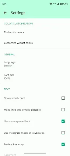 Скриншот 4 — Fossify Notes Beta