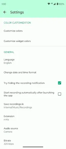 Скриншот 3 — Fossify Voice Recorder Beta