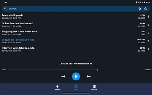 Скриншот 6 — Fossify Voice Recorder Beta