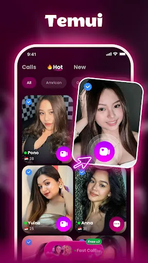 Скриншот 2 — CallMeet - Chat&Live Stream