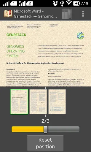 Скриншот 1 — FBReader PDF plugin