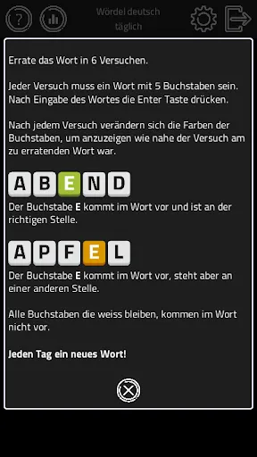 Скриншот 8 — Wördel - tägliches Wortspiel