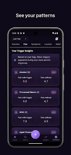 Скриншот 2 — Headache Hero: Track Migraines