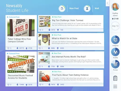 Скриншот 1 — NewsFeed Defenders