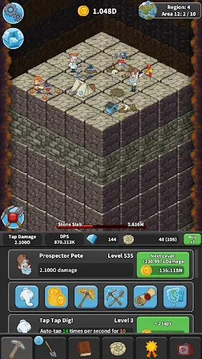 Скриншот 5 — Tap Tap Dig: Idle Clicker Game