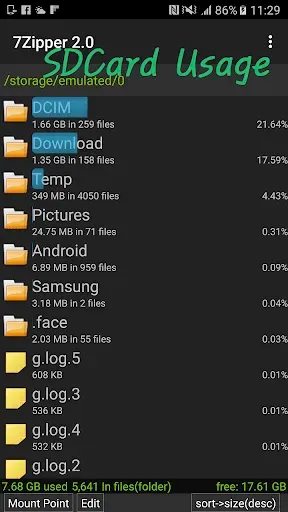 Скриншот 4 — 7Zipper 2.0 – Local and Cloud 