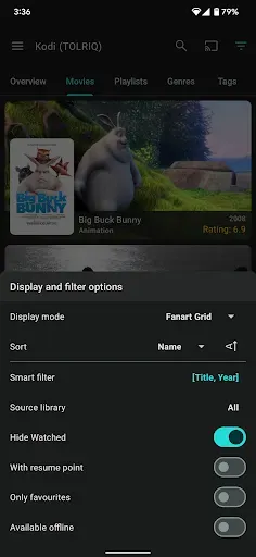Скриншот 4 — Yatse: Kodi remote and cast
