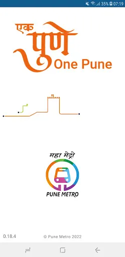 Скриншот 1 — Pune Metro (Official App)