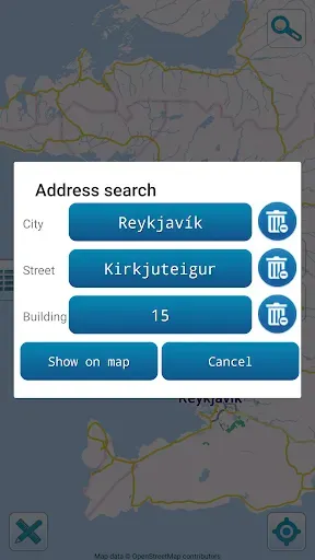 Скриншот 3 — Карта Исландии офлайн