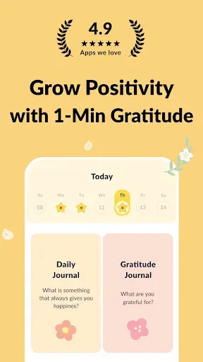 Скриншот 1 — Daybloom: AI Self-Care Journal