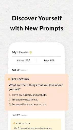 Скриншот 4 — Daybloom: AI Self-Care Journal