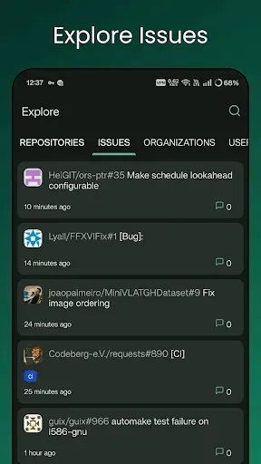 Скриншот 5 — GitNex for Forgejo / Gitea
