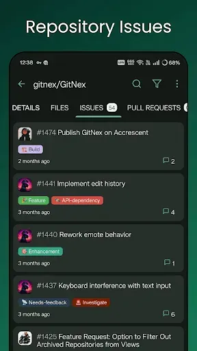 Скриншот 6 — GitNex for Forgejo / Gitea
