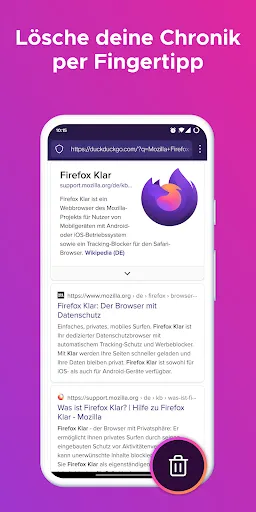 Скриншот 2 — Firefox Klar Browser