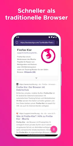 Скриншот 4 — Firefox Klar Browser