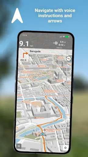 Скриншот 3 — Naviki – Bike navigation