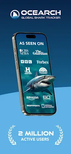 Скриншот 1 — OCEARCH Shark Tracker™