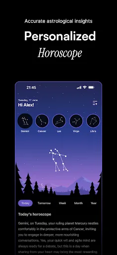 Скриншот 2 — Orion - Horoscope & Tarot
