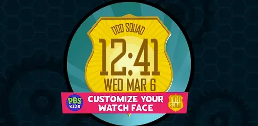Скриншот 1 — Odd Squad: Badge Watch Face