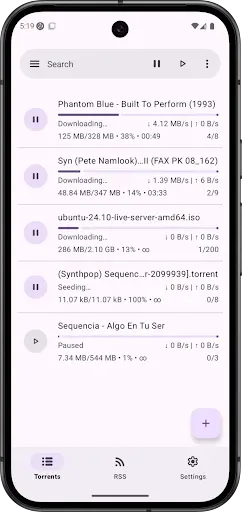 Скриншот 1 — LibreTorrent