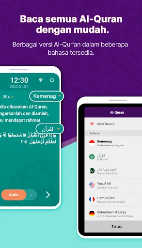 Скриншот 5 — MuslimOn: Quran Doa Layarkunci
