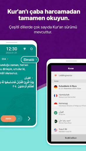 Скриншот 5 — MuslimOn: Kuran, Kilit ekranı