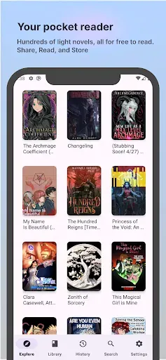 Скриншот 1 — Ranobe Web Novels