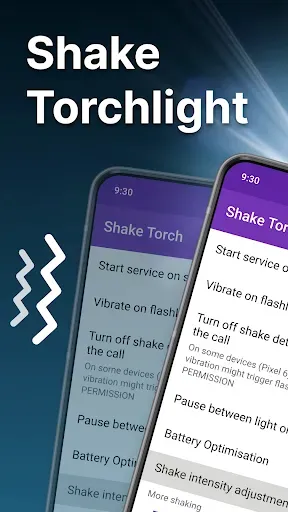 Скриншот 1 — Shake Flashlight - Fast Torch