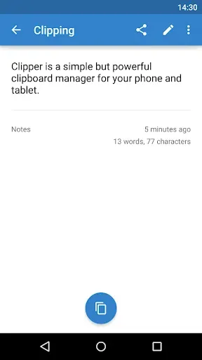 Скриншот 2 — Clipper - Clipboard Manager