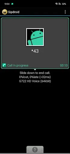 Скриншот 1 — Sipdroid