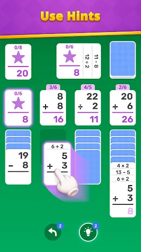 Скриншот 2 — Math Solitaire: Brain Puzzle