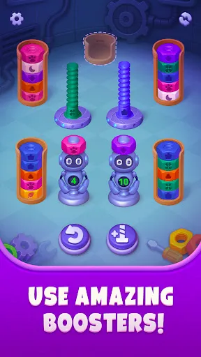 Скриншот 2 — Nuts UP! Bolts Sort Puzzle